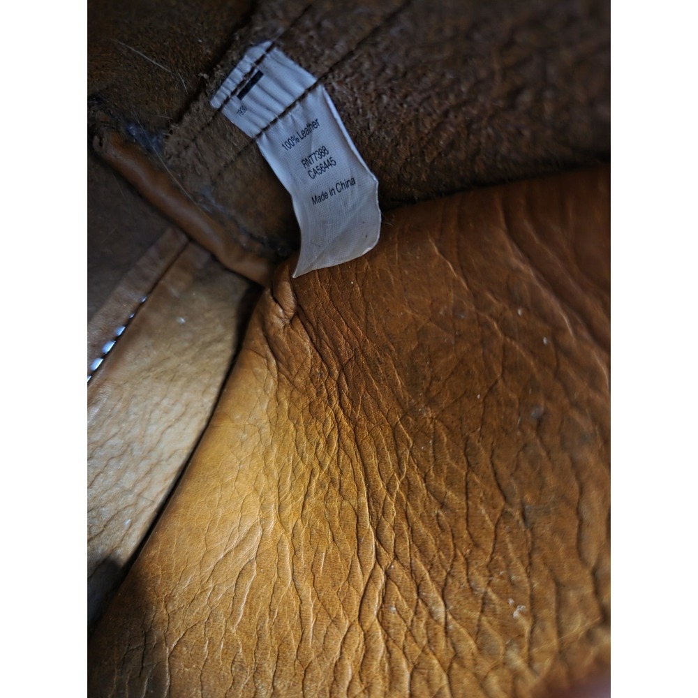Vntg Madewell Small Mini Transport Crossbody‎ Bag Cognac Brown Leather Tote - Picture 7 of 11